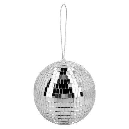 Feestbazaar Disco spiegelbal Metallic Zilver (15cm)