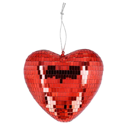 Feestbazaar Discobal Hart Rood (19cm)