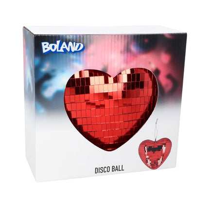 Feestbazaar Discobal Hart Rood (19cm)