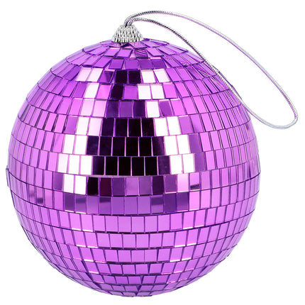 Feestbazaar Discobal Paars (15cm)