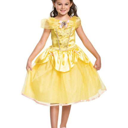 Feestbazaar Disney Jurk Belle Geel Kind Deluxe