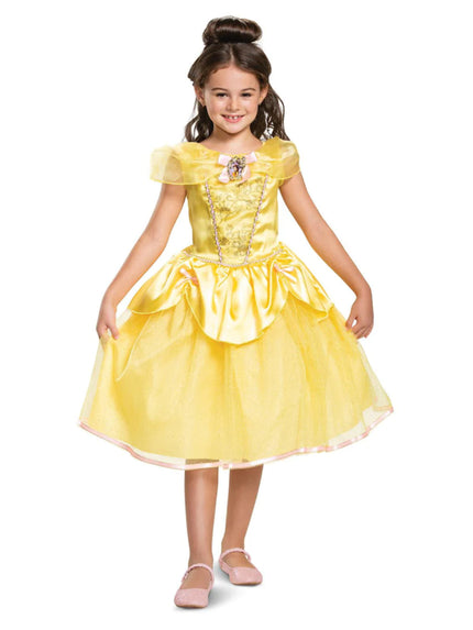 Feestbazaar Disney Jurk Belle Geel Kind Deluxe