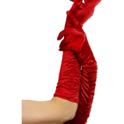 Feestbazaar Diva handschoenen rood
