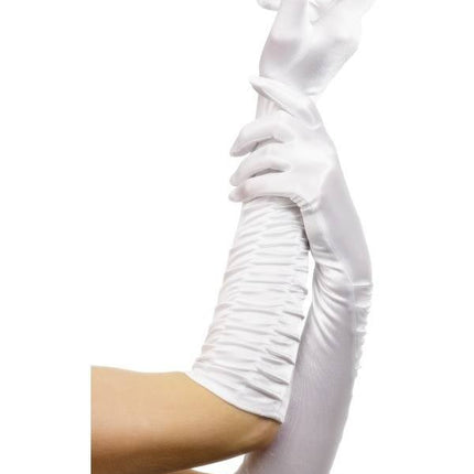 Feestbazaar Diva handschoenen wit