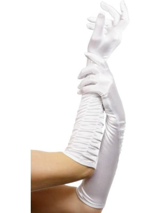 Feestbazaar Diva handschoenen wit