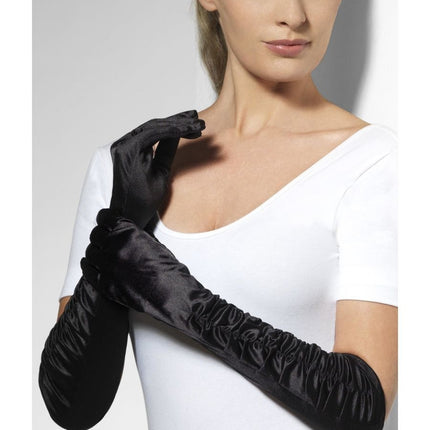 Feestbazaar Diva handschoenen zwart