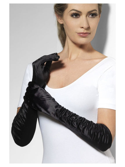 Feestbazaar Diva handschoenen zwart
