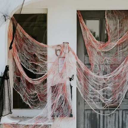 Feestbazaar Doek Halloween met Rode Vlekken (9,8m)