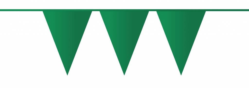Feestbazaar Donkergroene vlaggenlijn 10 meter