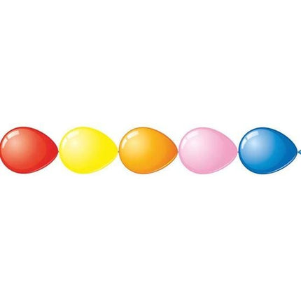 Feestbazaar Doorknoopballonnen mix kleuren 100 stuks