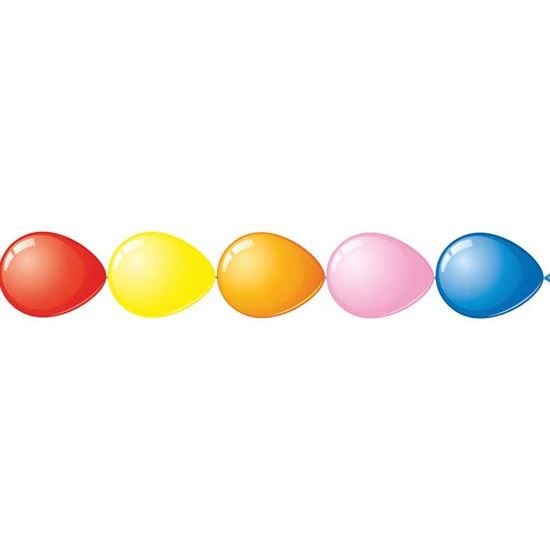 Feestbazaar Doorknoopballonnen mix kleuren 100 stuks