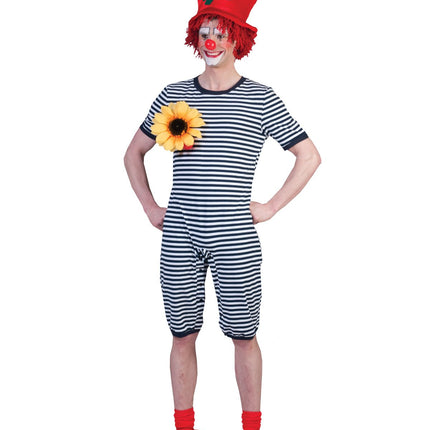 Feestbazaar Dorus Badpak Unisex Blauw/Wit