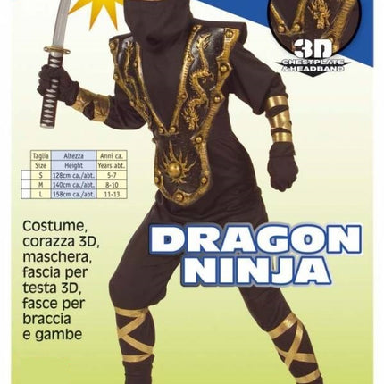 Feestbazaar Dragon ninja pak kind elite