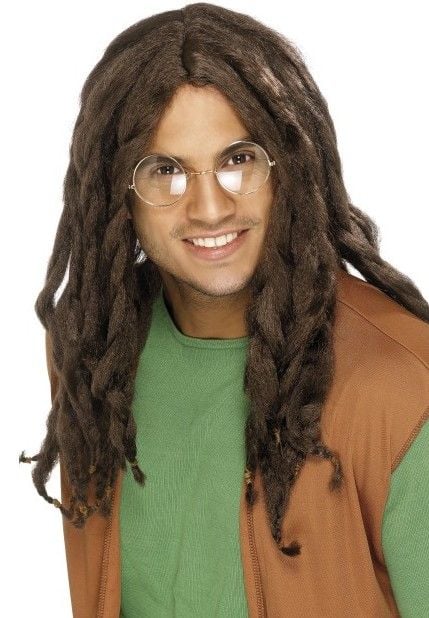 Feestbazaar Dreadlock pruik bruin