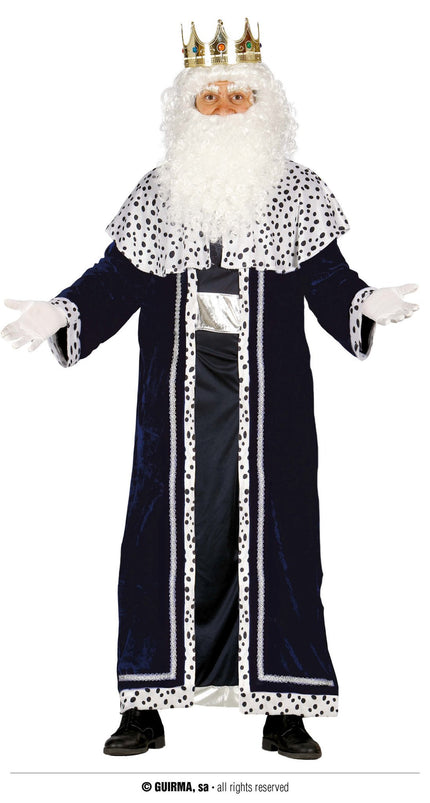 Feestbazaar Drie Koningen Kostuum Caspar Blauw Volwassenen