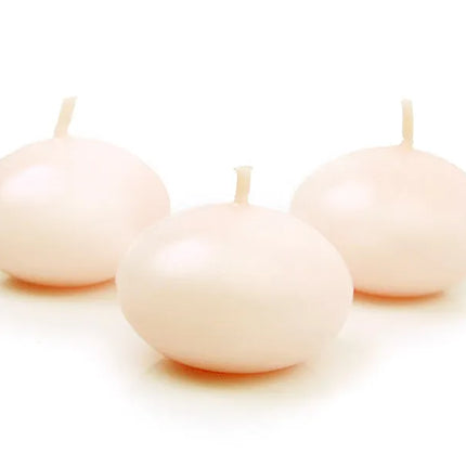 Feestbazaar Drijvende Kaars Mat Creme (50st)