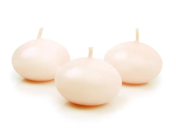 Feestbazaar Drijvende Kaars Mat Creme (50st)
