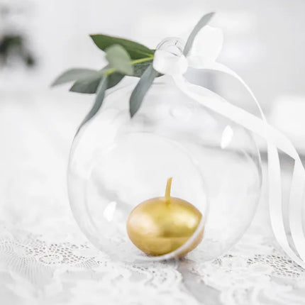 Feestbazaar Drijvende Kaars Metallic Goud (50st)
