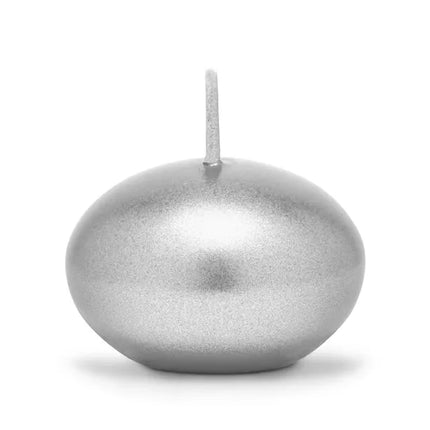 Feestbazaar Drijvende Kaars Metallic Zilver(50st)