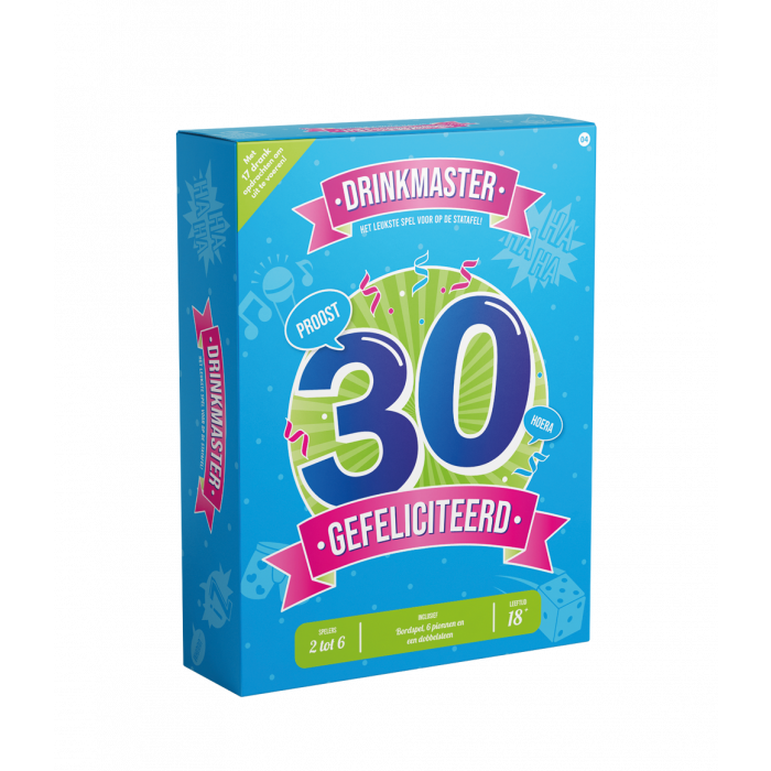 Feestbazaar Drinkmaster Drankspel 30 Jaar