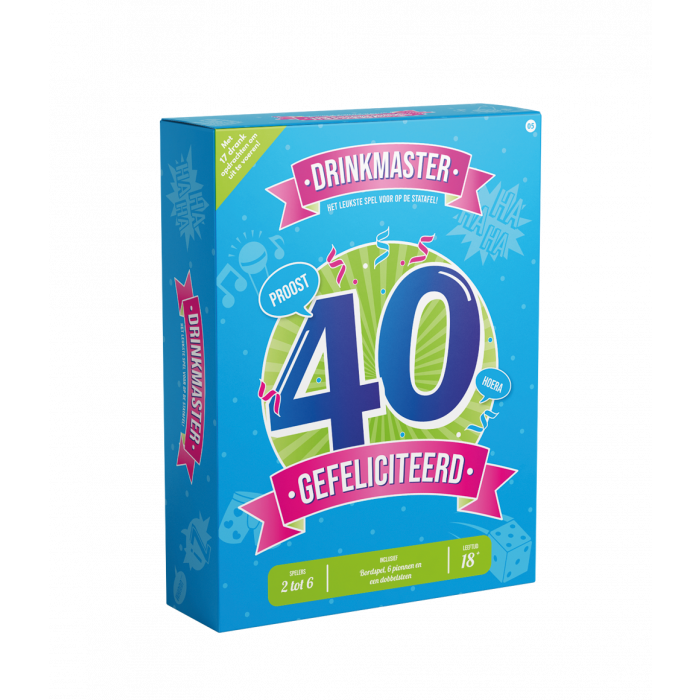 Feestbazaar Drinkmaster Drankspel 40 Jaar