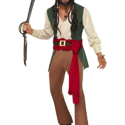 Feestbazaar Dronken Caribische Piratenman