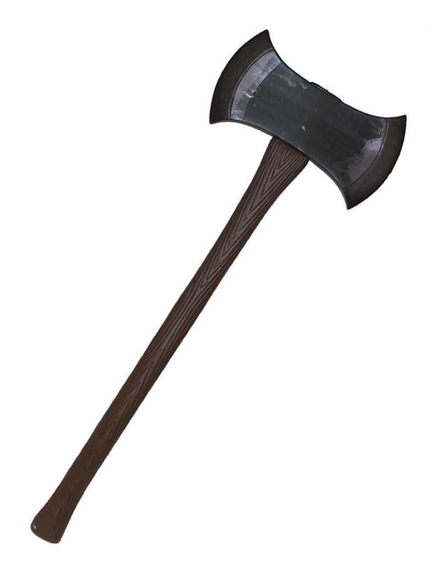 Feestbazaar Dubbelzijdige Bijl Bruin 74cm