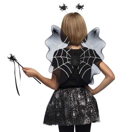 Feestbazaar Duister Spinnenprinses Verkleedset Kind