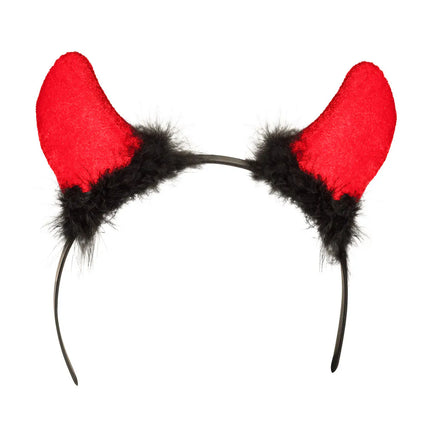 Feestbazaar Duivelsoren Diadeem rood