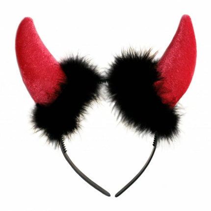 Feestbazaar Duivelsoren Diadeem rood