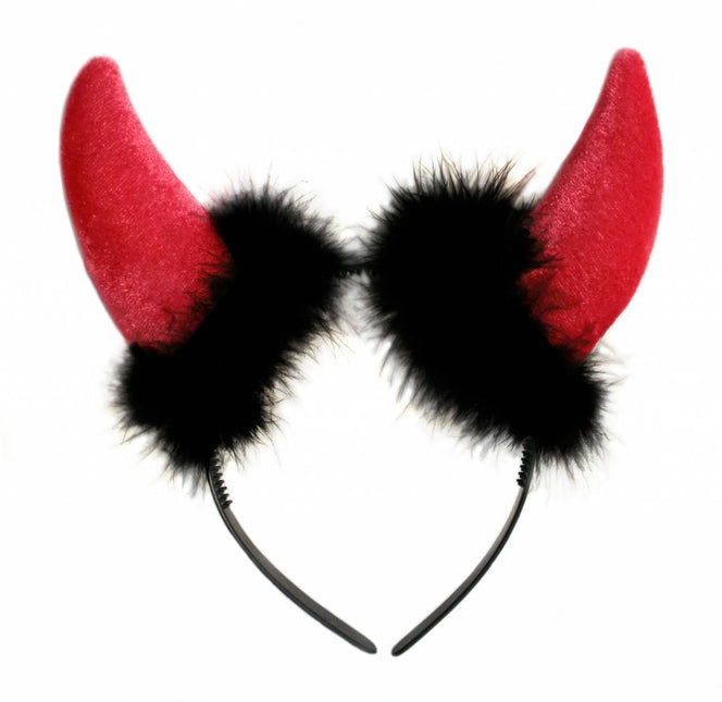 Feestbazaar Duivelsoren Diadeem rood
