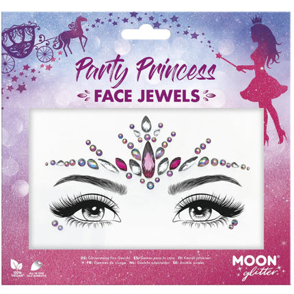 Feestbazaar Edelsteentjes gezicht Party Princess