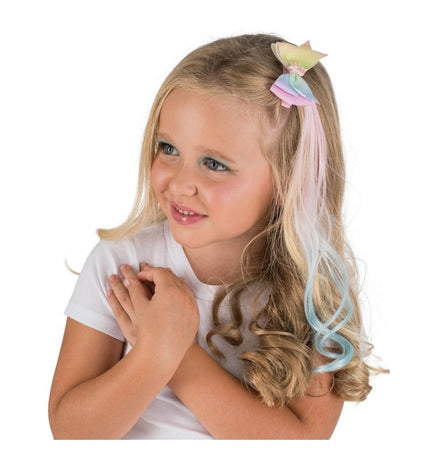 Feestbazaar Eenhoorn Clip Met Blauw/Roze Haar