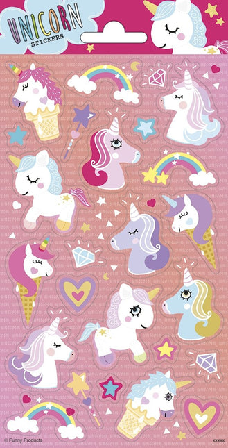 Feestbazaar Eenhoorn Stickervel Fancy