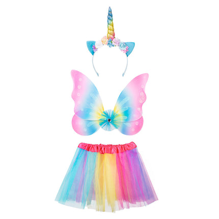 Feestbazaar Eenhoorn Verkleedset Rainbow Meisje