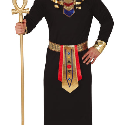 Feestbazaar Egyptische Farao Kostuum Man Zwart