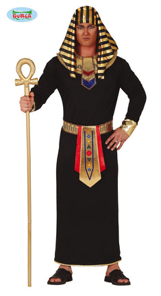Feestbazaar Egyptische Farao Kostuum Man Zwart