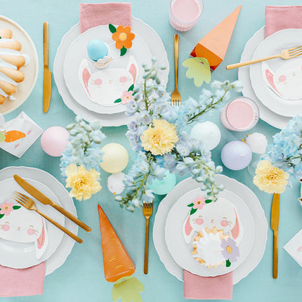 Feestbazaar Ei Kaarsen Pastelkleuren (6st)