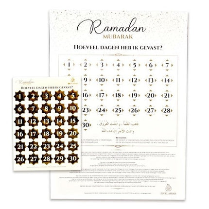 Feestbazaar Eid Mubarak Kalender Met Stickervel