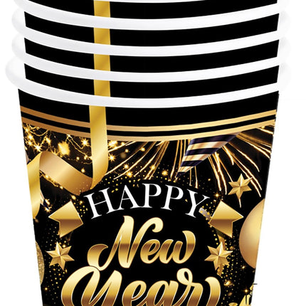 Feestbazaar Elegante Nieuwjaar Bekertjes 240ml (6st)