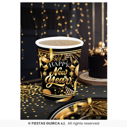 Feestbazaar Elegante Nieuwjaar Bekertjes 240ml (6st)