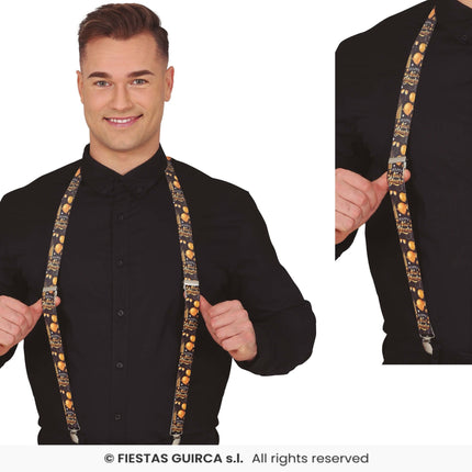 Feestbazaar Elegante Nieuwjaar Bretels Zwart/Goud