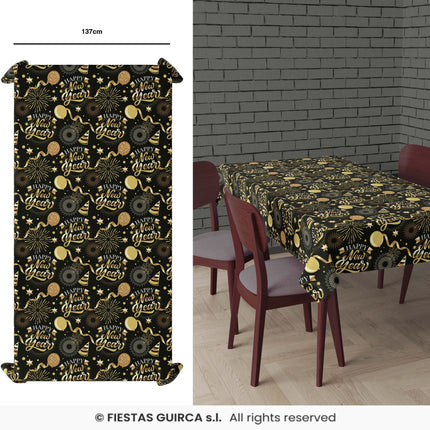 Feestbazaar Elegante Nieuwjaar Tafelkleed 137x274cm