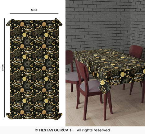 Feestbazaar Elegante Nieuwjaar Tafelkleed 137x274cm