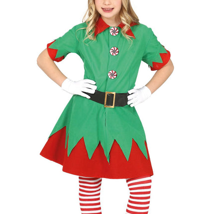 Feestbazaar Elf Kostuum Joulutonttu Meisje