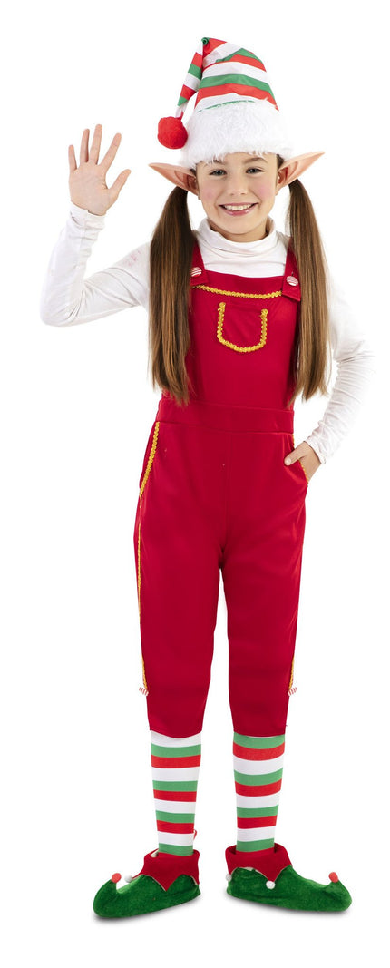 Feestbazaar Elfen Jumpsuit Meisje Rood