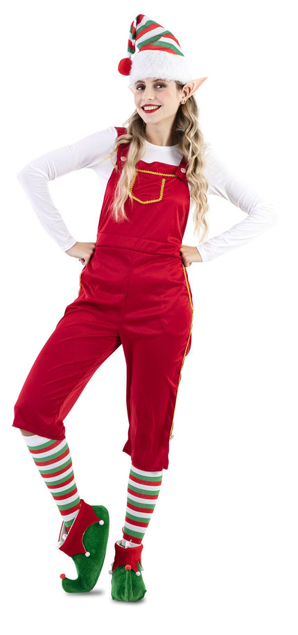 Feestbazaar Elfen Jumpsuit Vrouw Rood