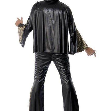 Feestbazaar Elvis carnavalspak zwart/goud