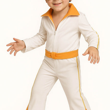 Feestbazaar Elvis Kostuum Kind Goud/wit