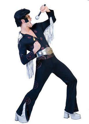 Feestbazaar Elvis kostuum zwart man